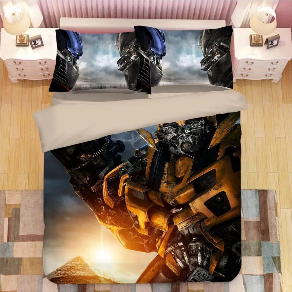 Transformers Bumblebee 6 Duvet Cover Pillowcase Bedding Sets Home Decor