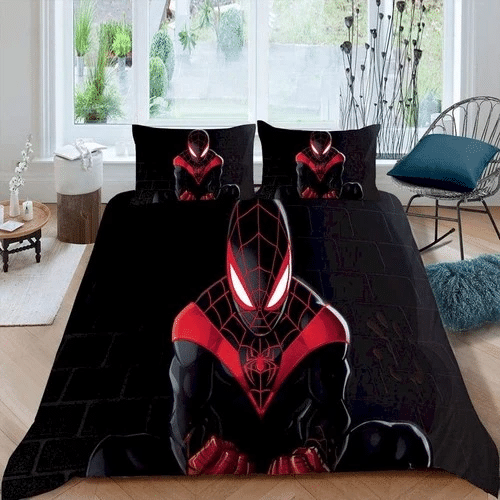 Spiderman One Sided Bedding Sets Duvet Cover Bedroom Quilt Bed