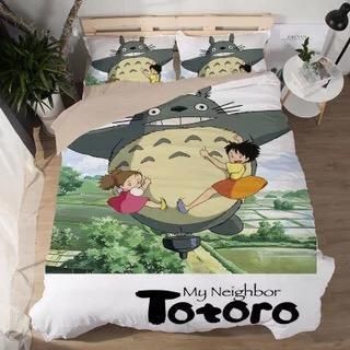 Tonari No Totoro 2 Duvet Cover Pillowcase Bedding Sets Home