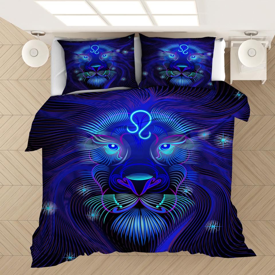Twelve Constellations Leo 5 Duvet Cover Quilt Cover Pillowcase Bedding