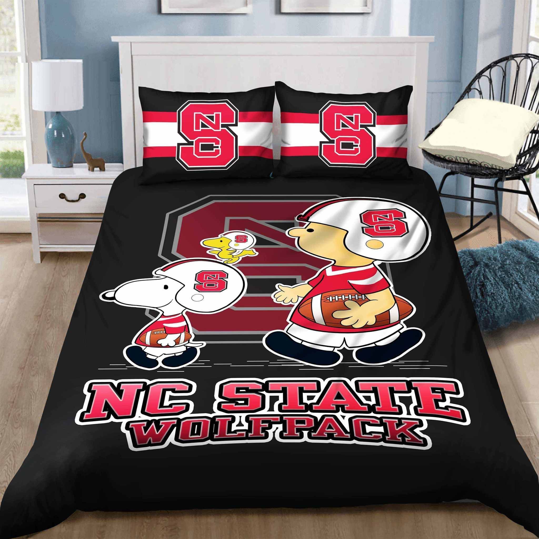 Nc State Wolfpack Bedding Sets Sleepy 8211 1 Duvet Cover