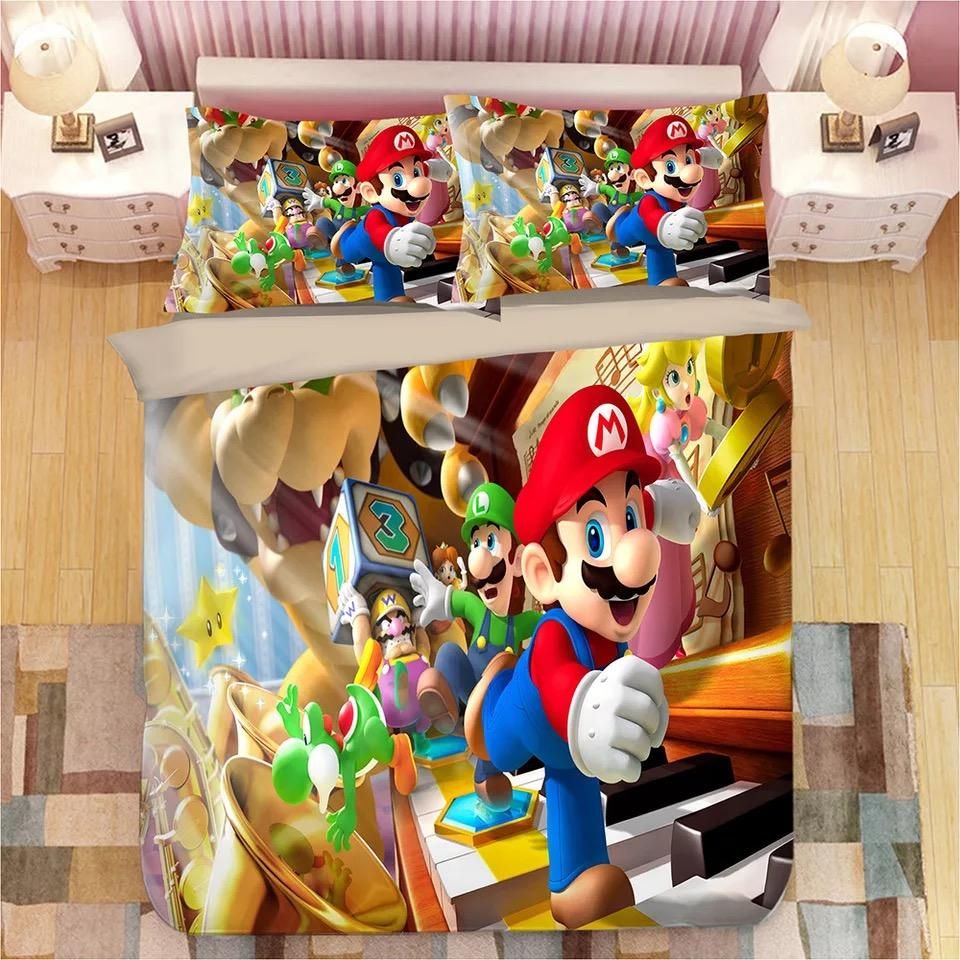 Super Smash Bros Ultimate Mario 15 Duvet Cover Quilt Cover