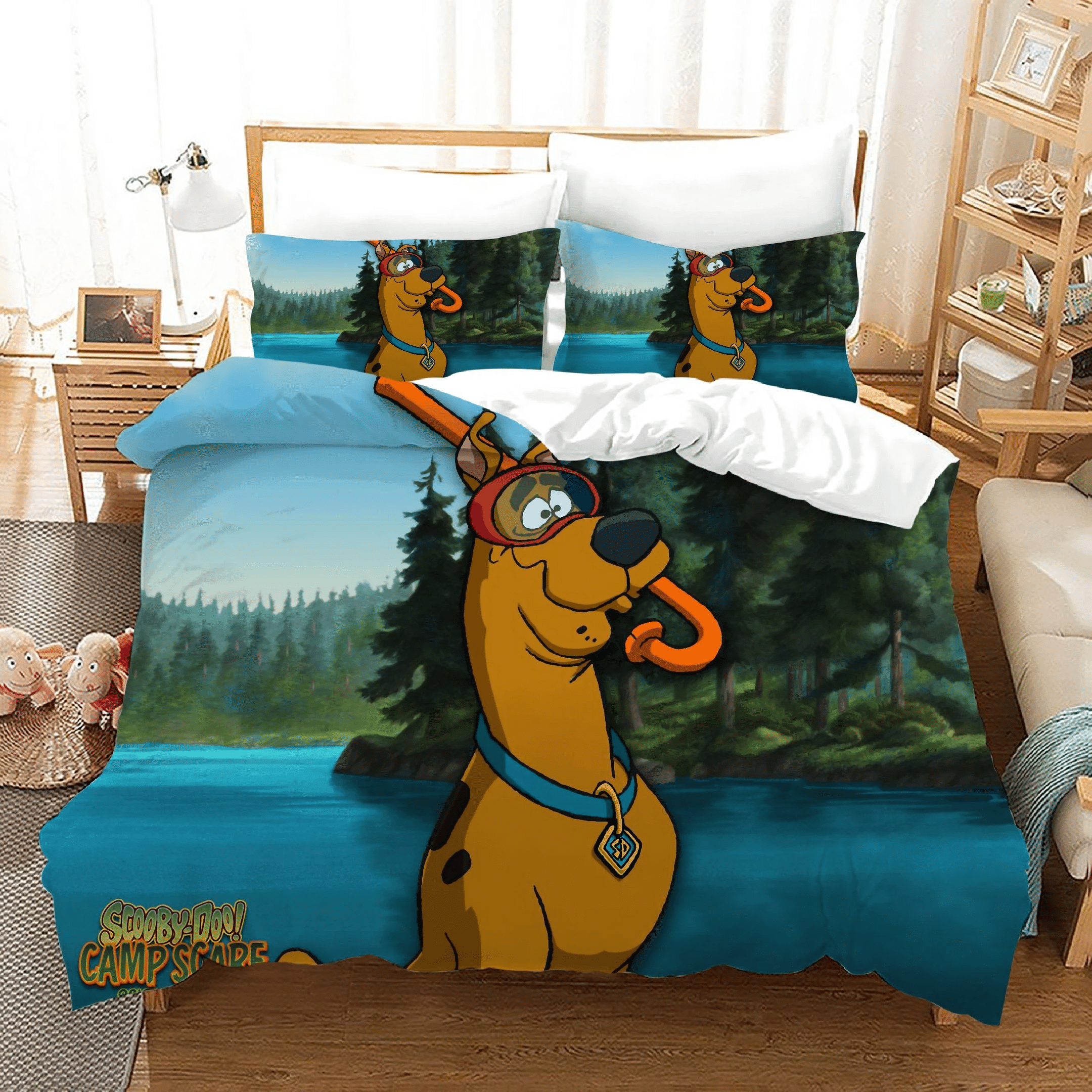 Scooby Doo 21 Duvet Cover Pillowcase Bedding Sets Home Bedroom