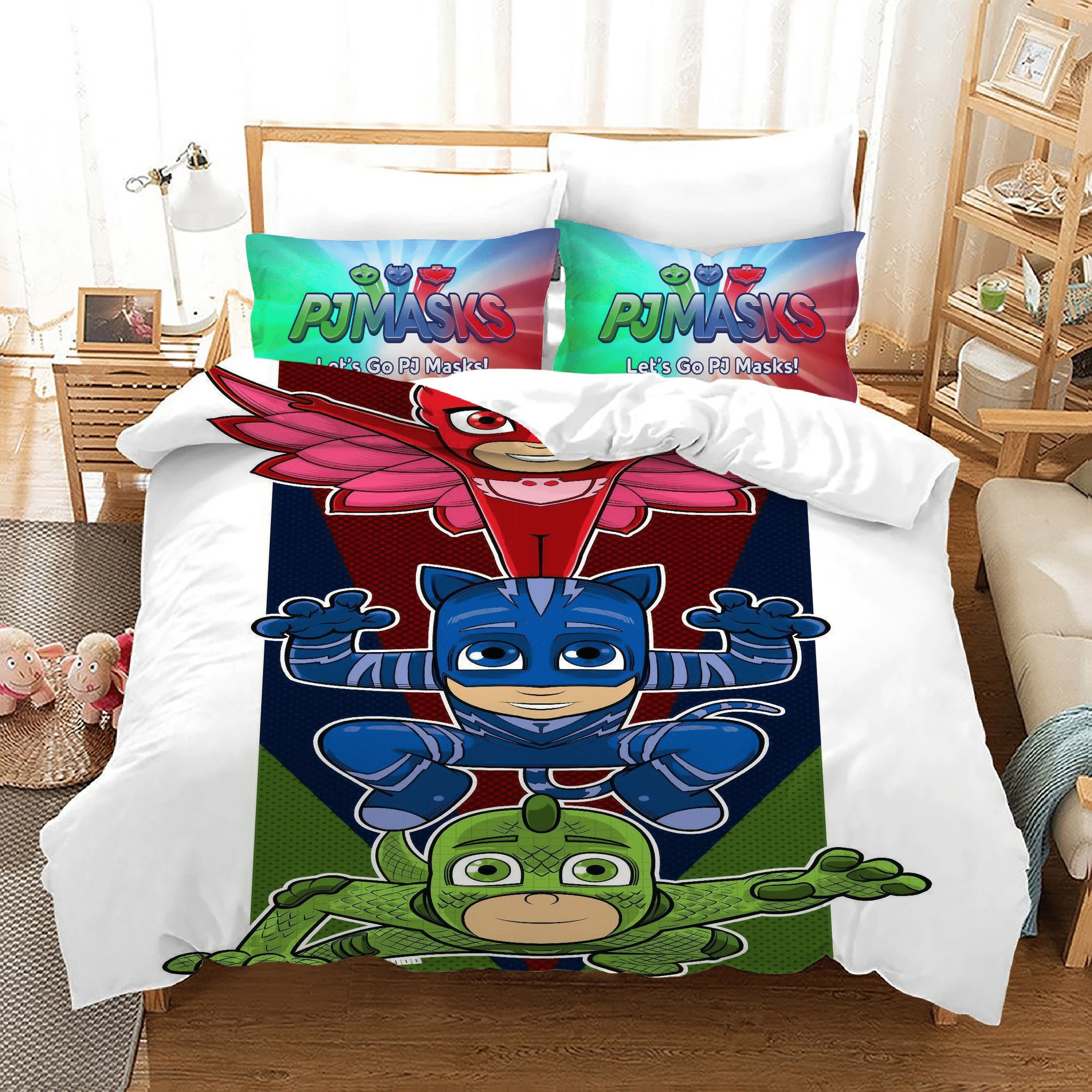 Pjmasks 24 Duvet Cover Quilt Cover Pillowcase Bedding Sets Bed