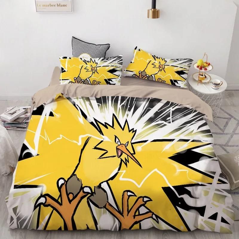 Pokemon Pikachu 38 Duvet Cover Quilt Cover Pillowcase Bedding Sets