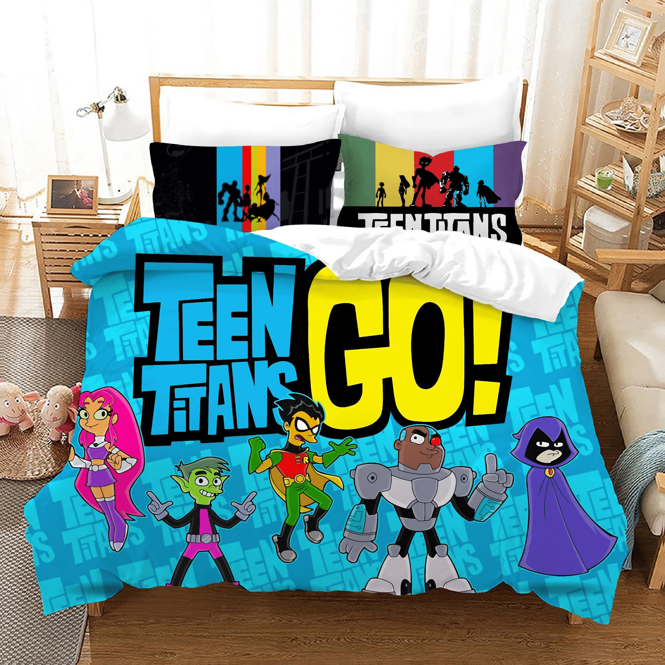 Teen Titans Go 27 Duvet Cover Quilt Cover Pillowcase Bedding