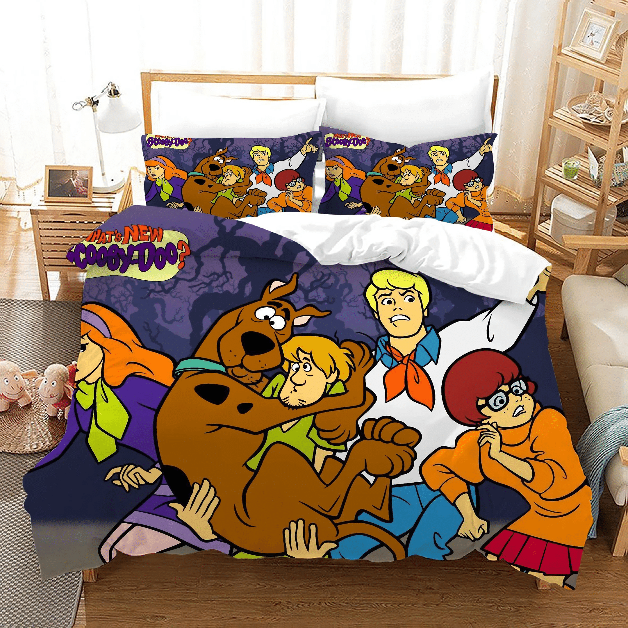 Scooby Doo 18 Duvet Cover Pillowcase Bedding Sets Home Bedroom