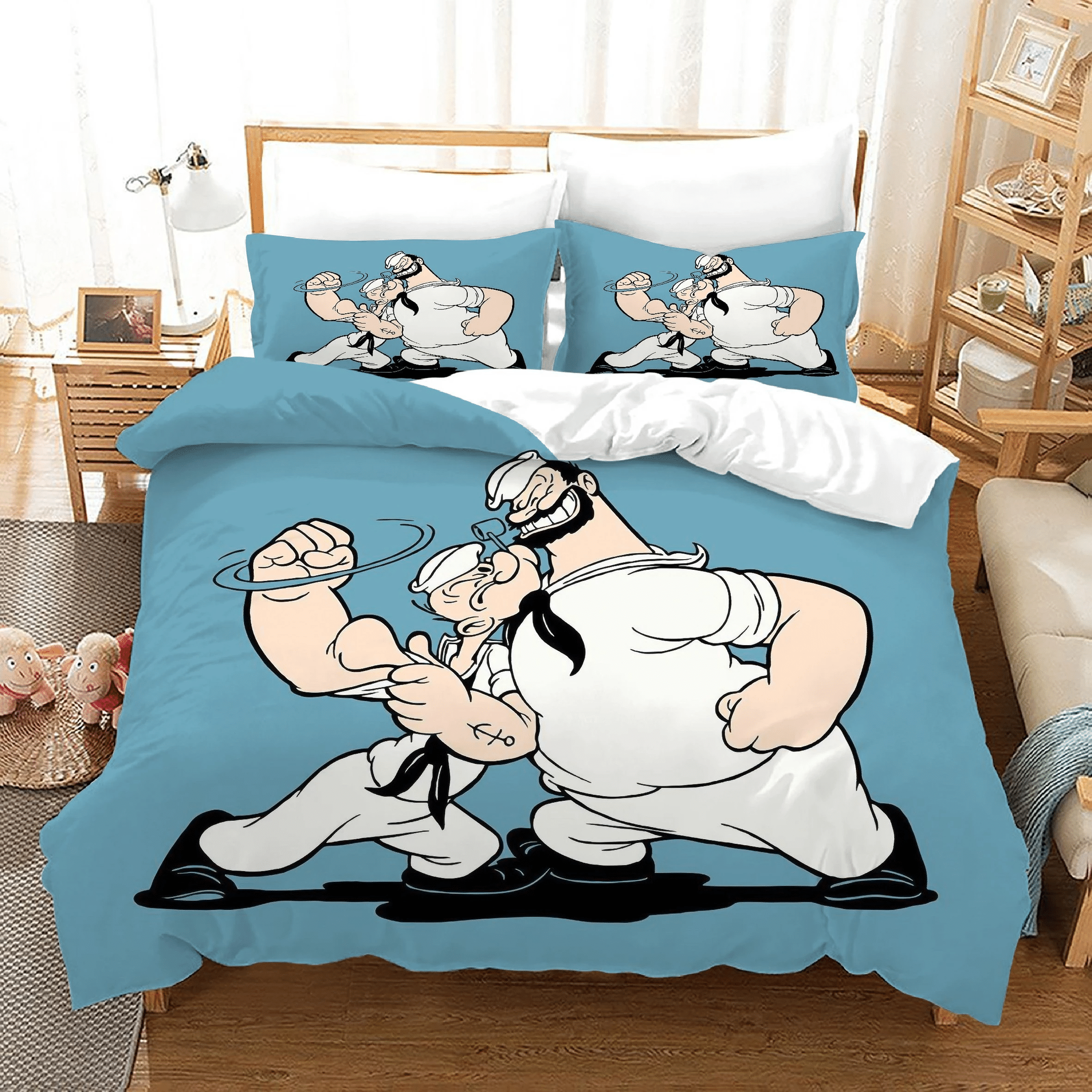 Popeye The Sailor 5 Duvet Cover Quilt Cover Pillowcase Bedding