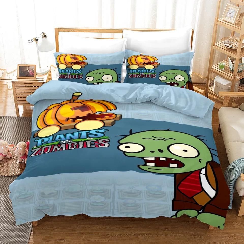 Plants Vs Zombies 12 Duvet Cover Quilt Cover Pillowcase Bedding