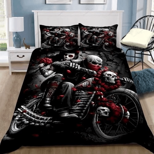 Tattoo Skull Bedding Sets Duvet Cover Bedroom Quilt Bed Sets