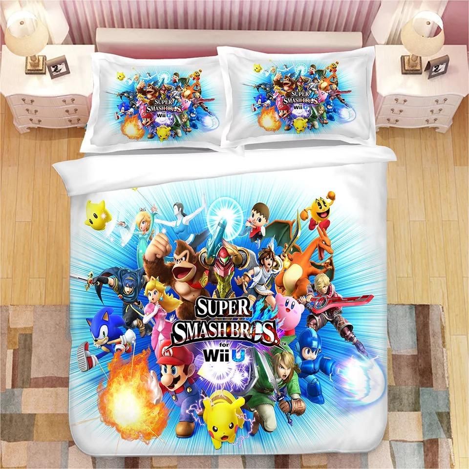 Super Smash Bros Ultimate Mario 6 Duvet Cover Quilt Cover