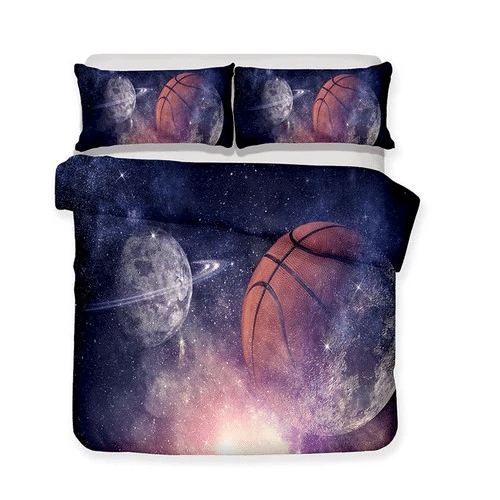 Starry Sky Basketball Planets Bedding Sets Duvet Cover Bedroom Quilt