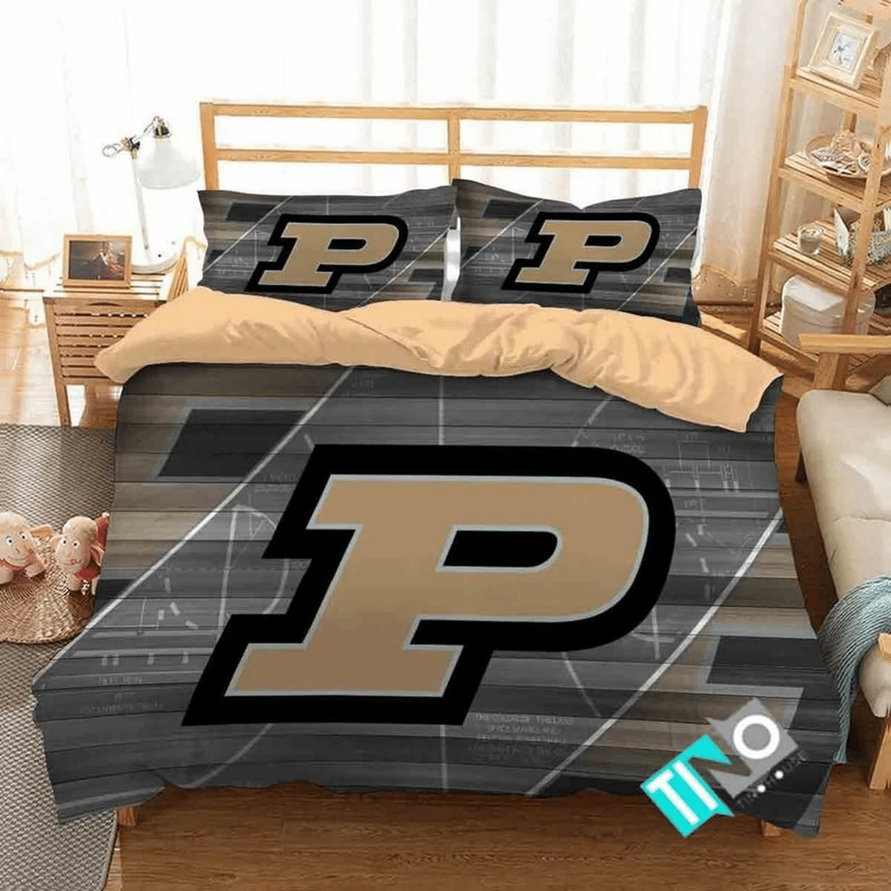 Ncaa Purdue Boilermakers 1 Logo N 3d Duvet Cover Bedding