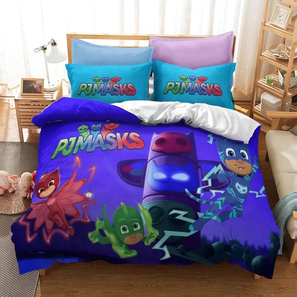 Pjmasks 13 Duvet Cover Pillowcase Bedding Sets Home Decor Quilt