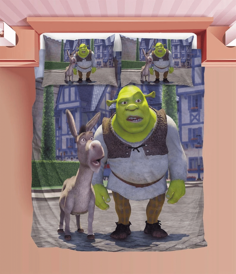 Shrek Duvet Shrek Bedding Sets Comfortable Gift Quilt Bed Sets