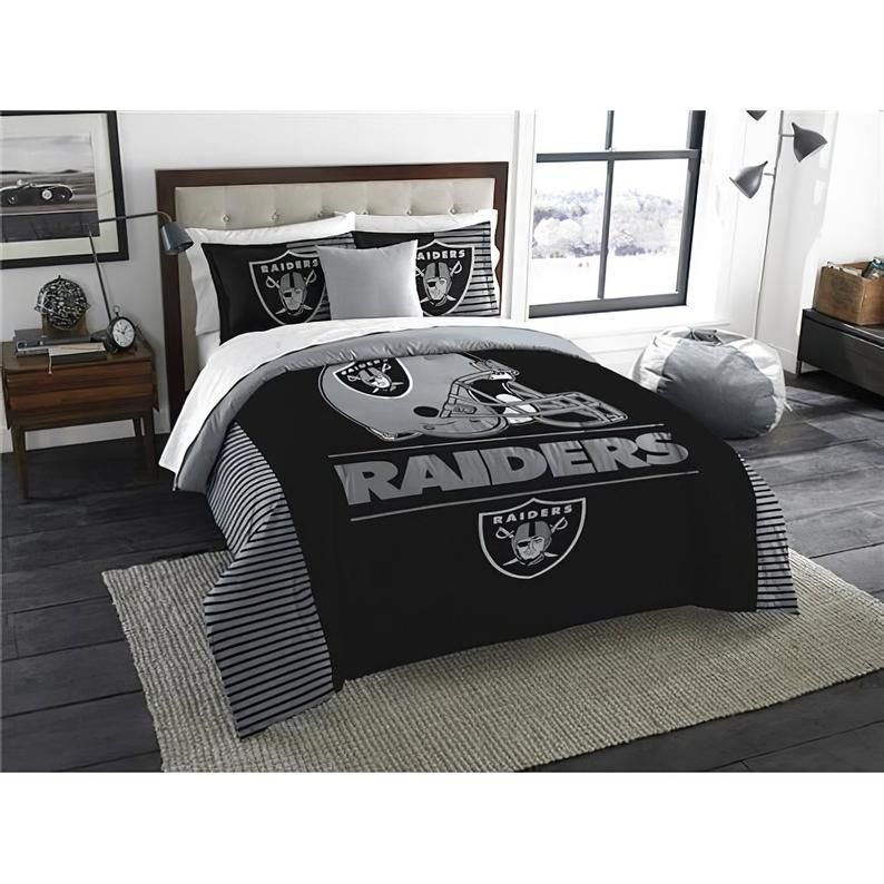 Oakland Raiders Logo Bedding Sports Bedding Sets Bedding Sets With