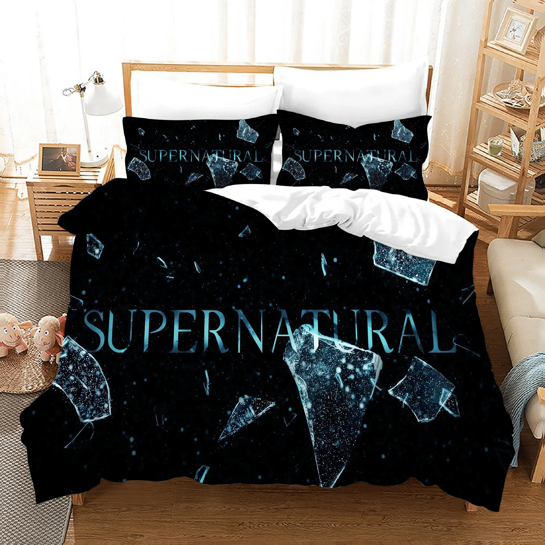 Supernatural Dean Sam Winchester 24 Duvet Cover Quilt Cover Pillowcase