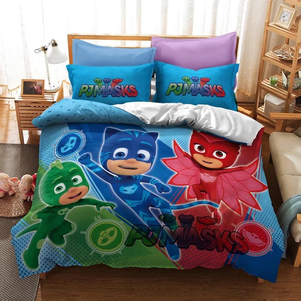 Pjmasks 6 Duvet Cover Quilt Cover Pillowcase Bedding Sets Bed