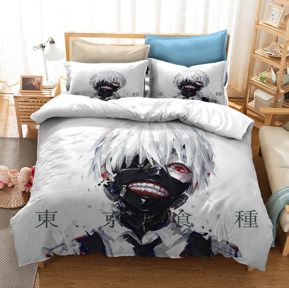 Tokyo Ghoul Kaneki Ken 21 Duvet Cover Pillowcase Bedding Set