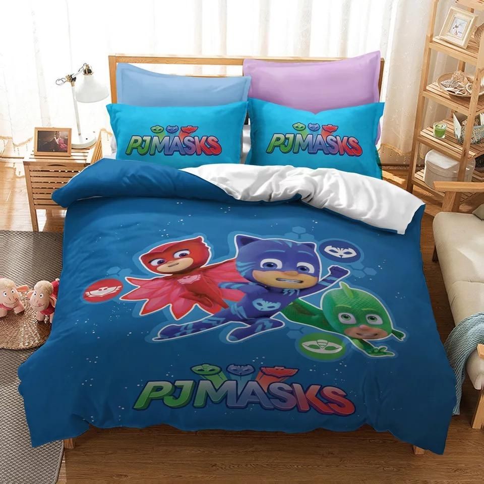 Pjmasks 16 Duvet Cover Pillowcase Bedding Sets Home Decor Quilt