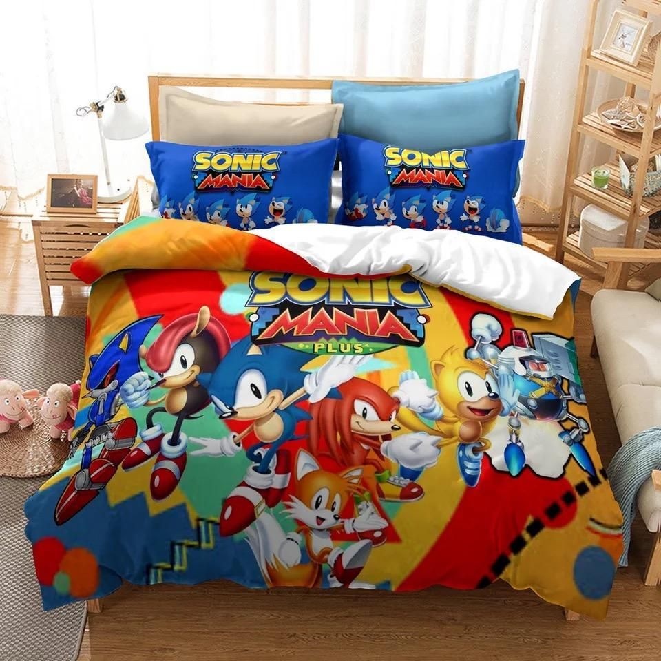 Sonic Mania 4 Duvet Cover Pillowcase Bedding Sets Home Decor