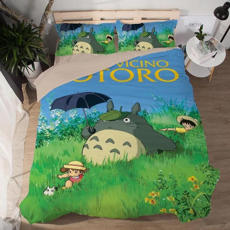 Tonari No Totoro 4 Duvet Cover Pillowcase Bedding Sets Home