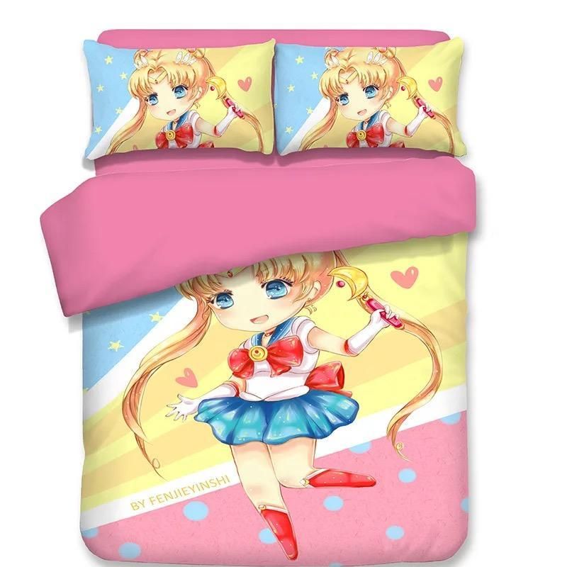 Sailor Moon 9 Duvet Cover Pillowcase Bedding Sets Home Decor