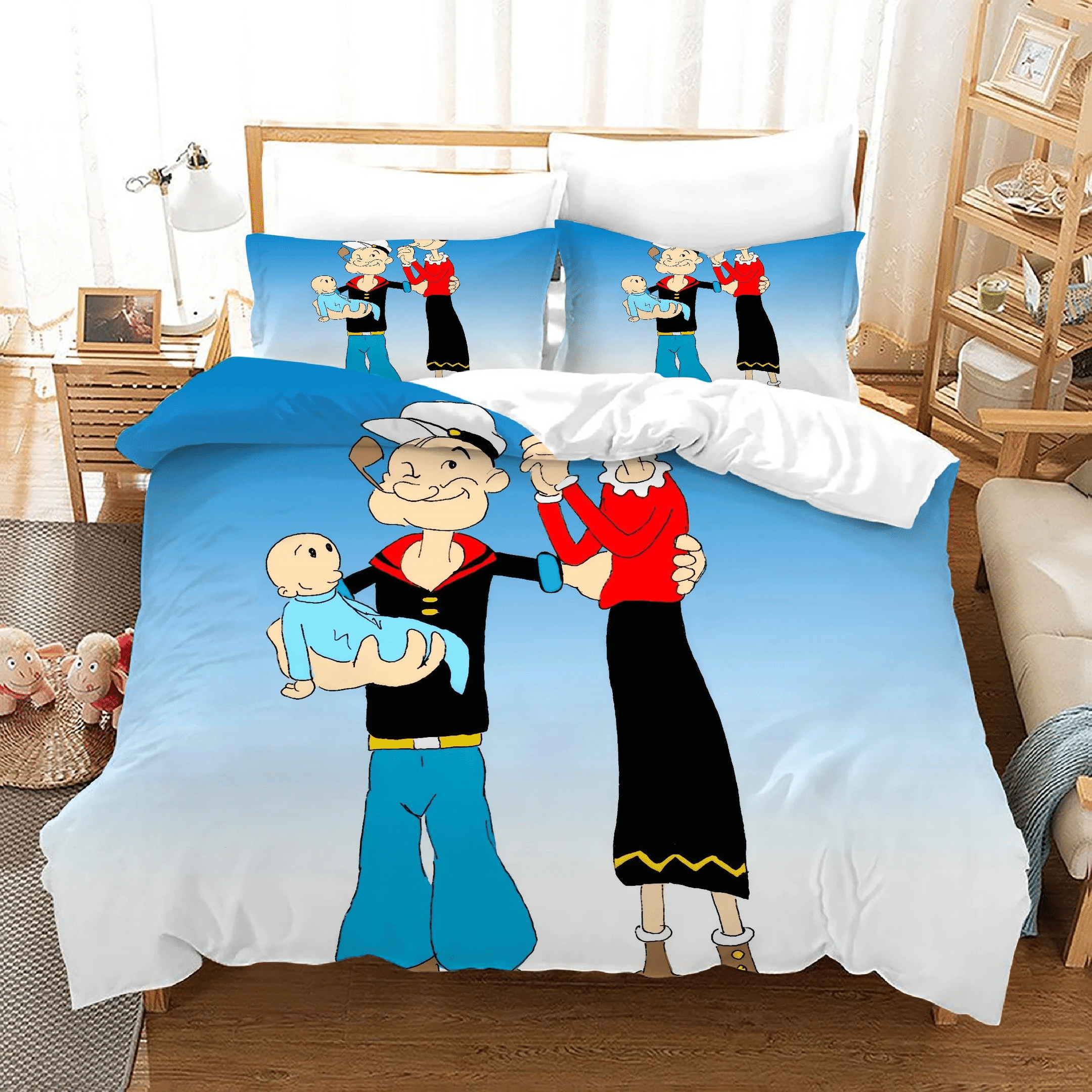 Popeye The Sailor 14 Duvet Cover Quilt Cover Pillowcase Bedding