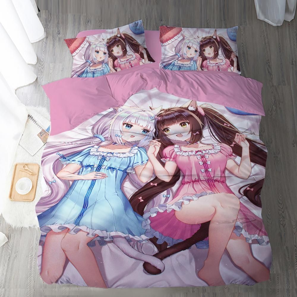 Nekopara 22 Duvet Cover Quilt Cover Pillowcase Bedding Sets Bed