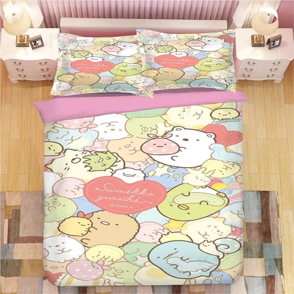 Sumikkogurashi 8 Duvet Cover Quilt Cover Pillowcase Bedding Sets Bed