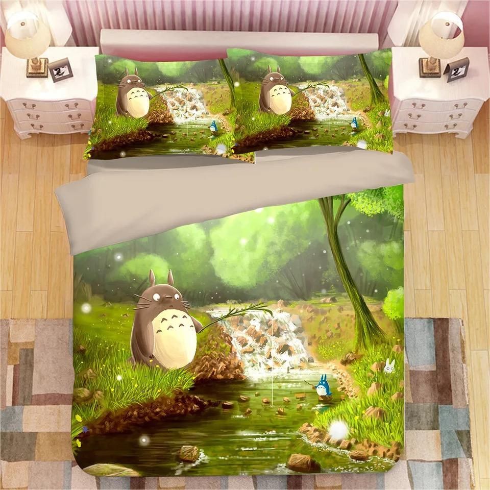 Tonari No Totoro 21 Duvet Cover Pillowcase Bedding Sets Home