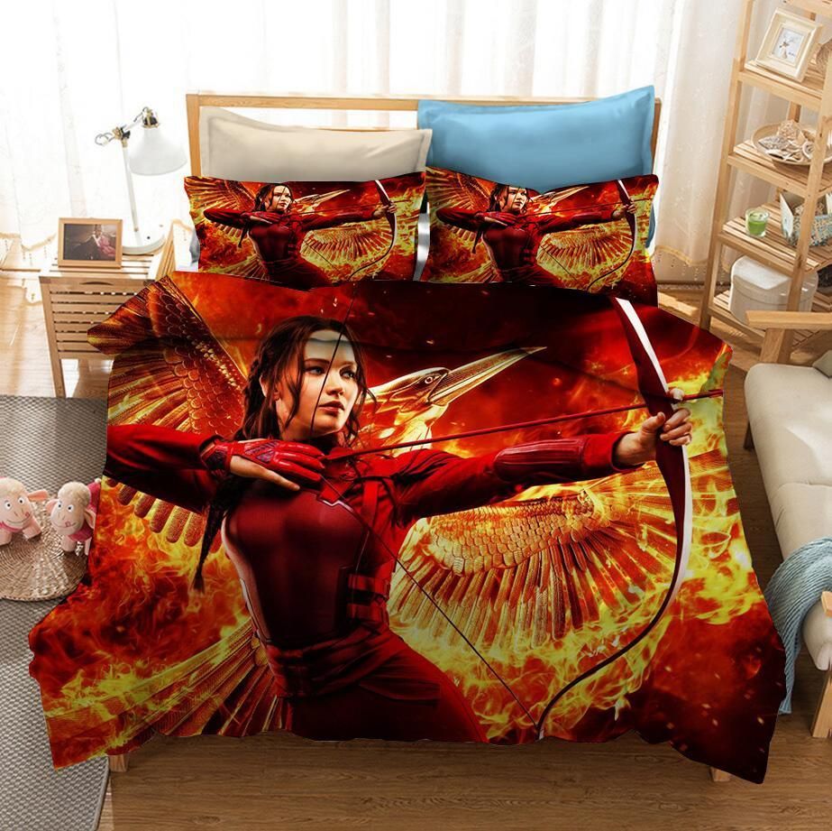 The Hunger Games 4 Duvet Cover Pillowcase Bedding Sets Home