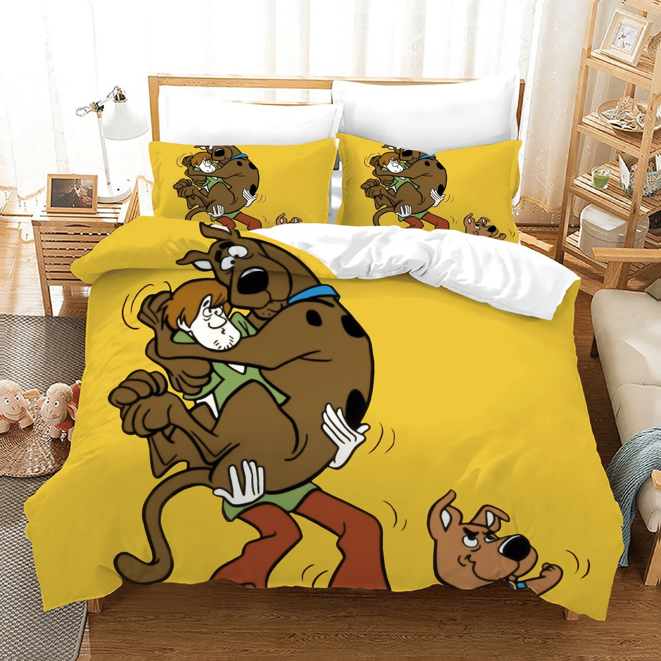 Scooby Doo 6 Duvet Cover Pillowcase Bedding Sets Home Bedroom