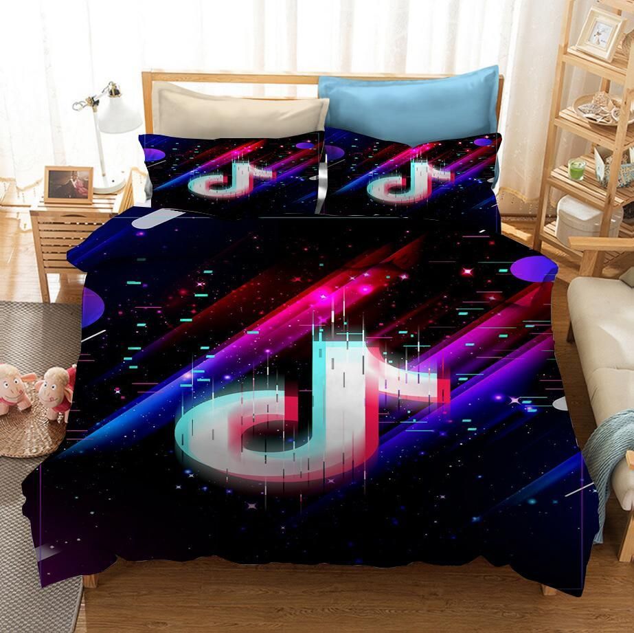 Tik Tok 24 Duvet Cover Pillowcase Bedding Sets Home Bedroom