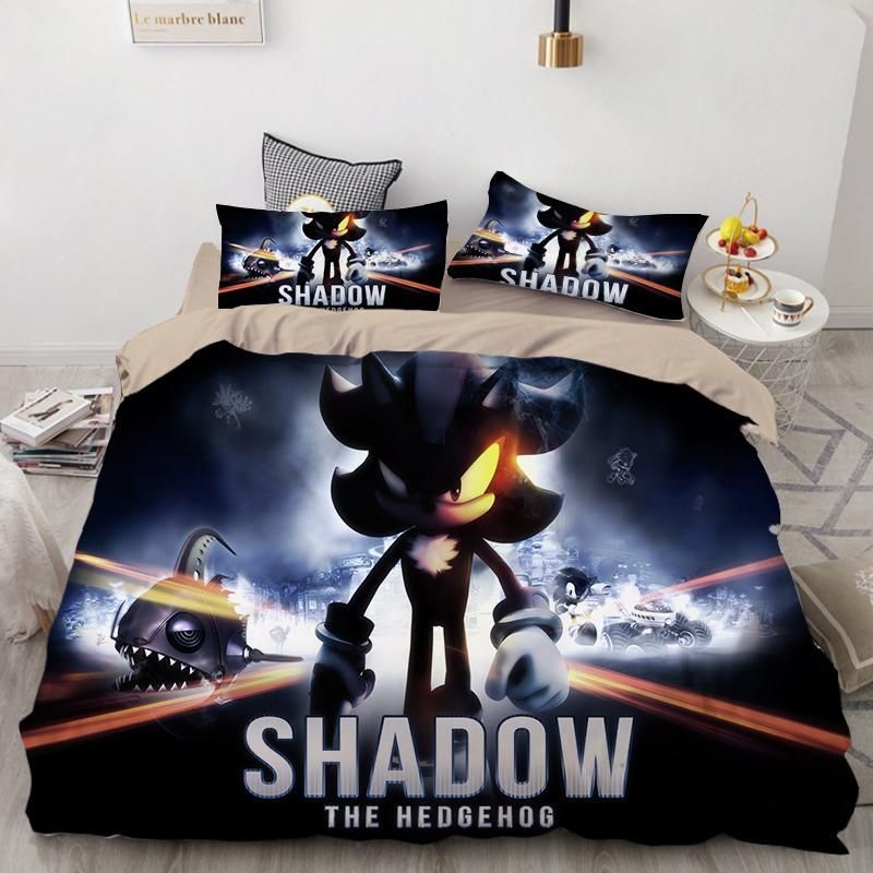 Sonic The Hedgehog 7 Duvet Cover Pillowcase Bedding Sets Home