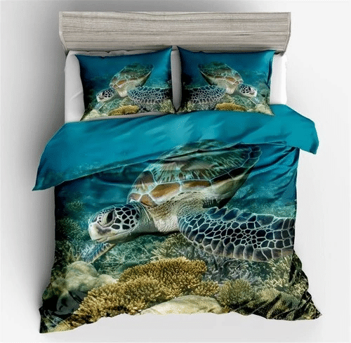 Turtle Art 04 Bedding Sets Duvet Cover Bedroom Quilt Bed