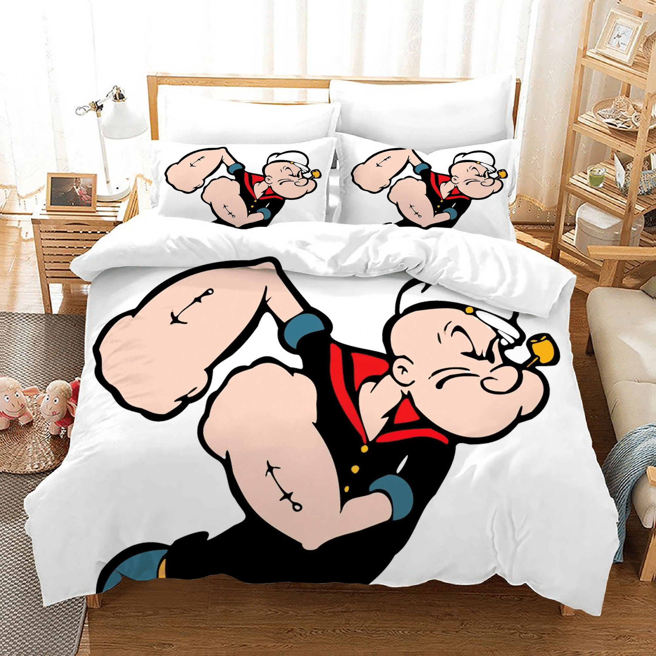 Popeye The Sailor 7 Duvet Cover Quilt Cover Pillowcase Bedding