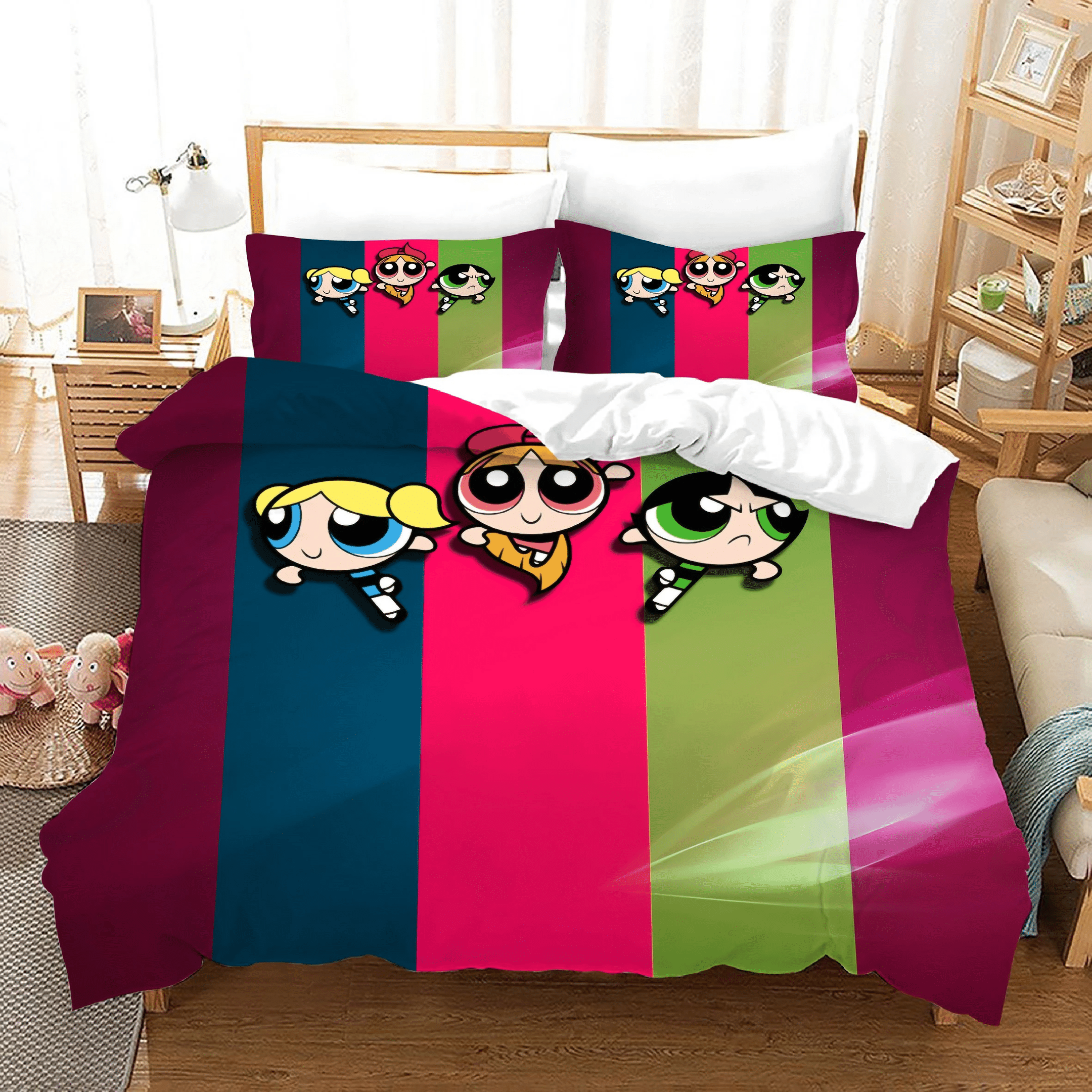 The Powerpuff Girls 3 Duvet Cover Quilt Cover Pillowcase Bedding