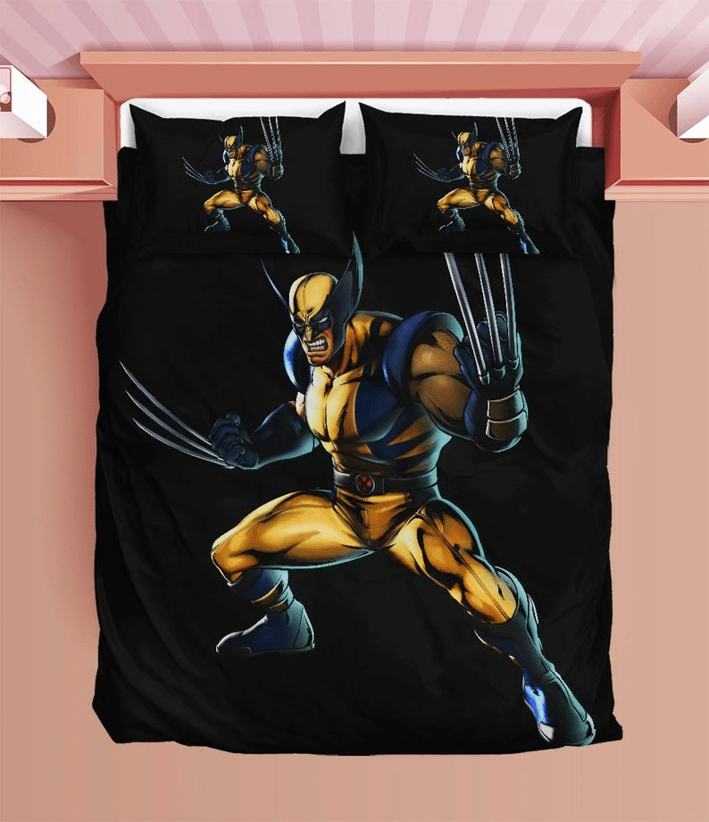 X Men Duvet Wolverine Bedding Sets Comfortable Gift Quilt Bed