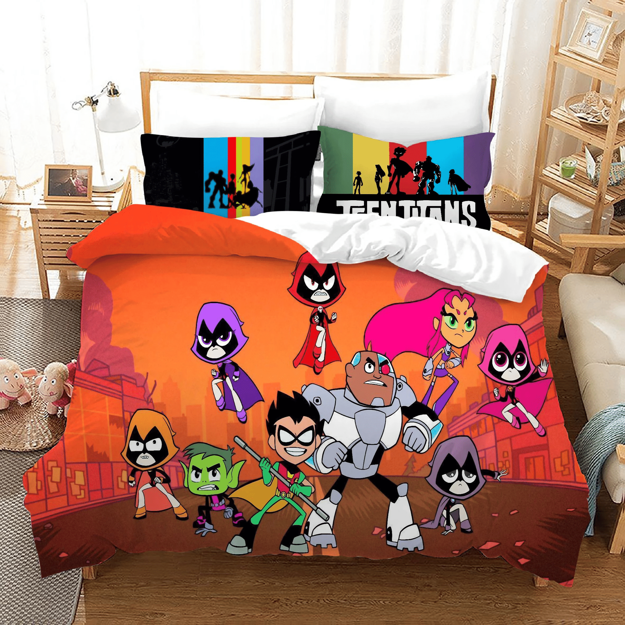 Teen Titans Go 25 Duvet Cover Quilt Cover Pillowcase Bedding