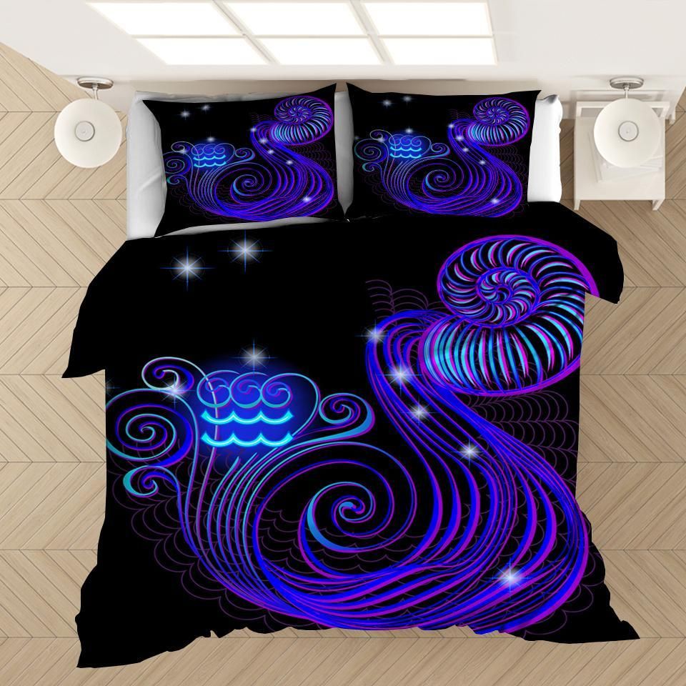 Twelve Constellations Aquarius 10 Duvet Cover Pillowcase Bedding Sets Home
