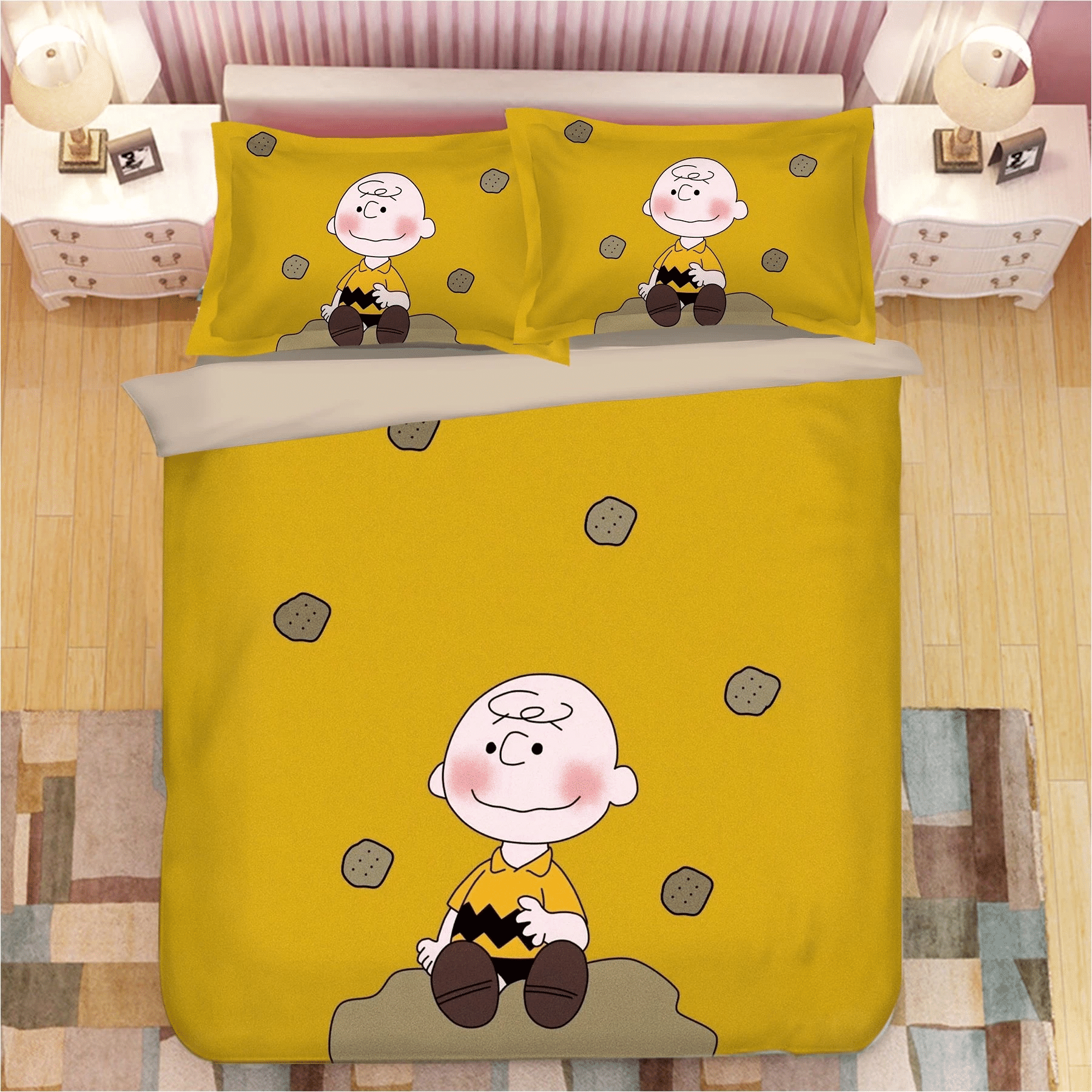 Snoopy 3 Duvet Cover Quilt Cover Pillowcase Bedding Sets Bed