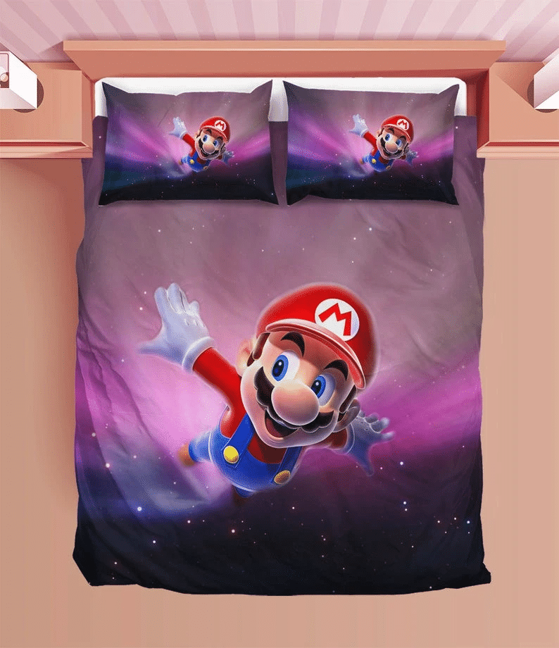 Super Mario Duvet Super Mario Galaxy Bedding Sets Comfortable Gift