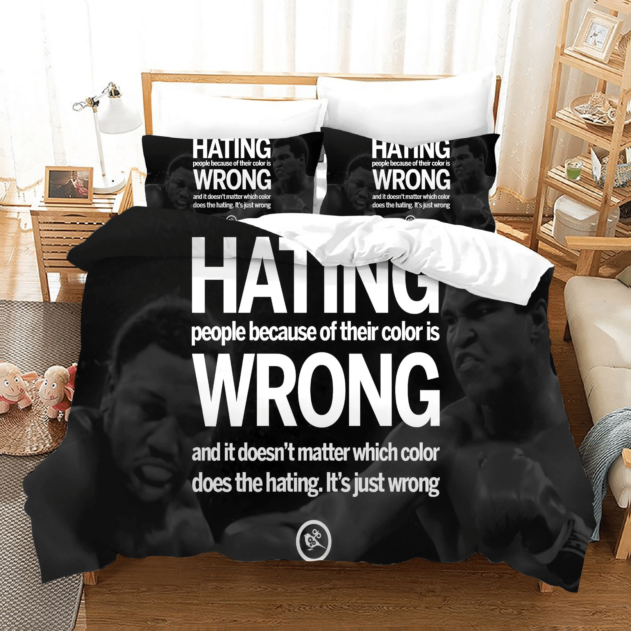 No Racism 9 Duvet Cover Pillowcase Bedding Sets Home Bedroom