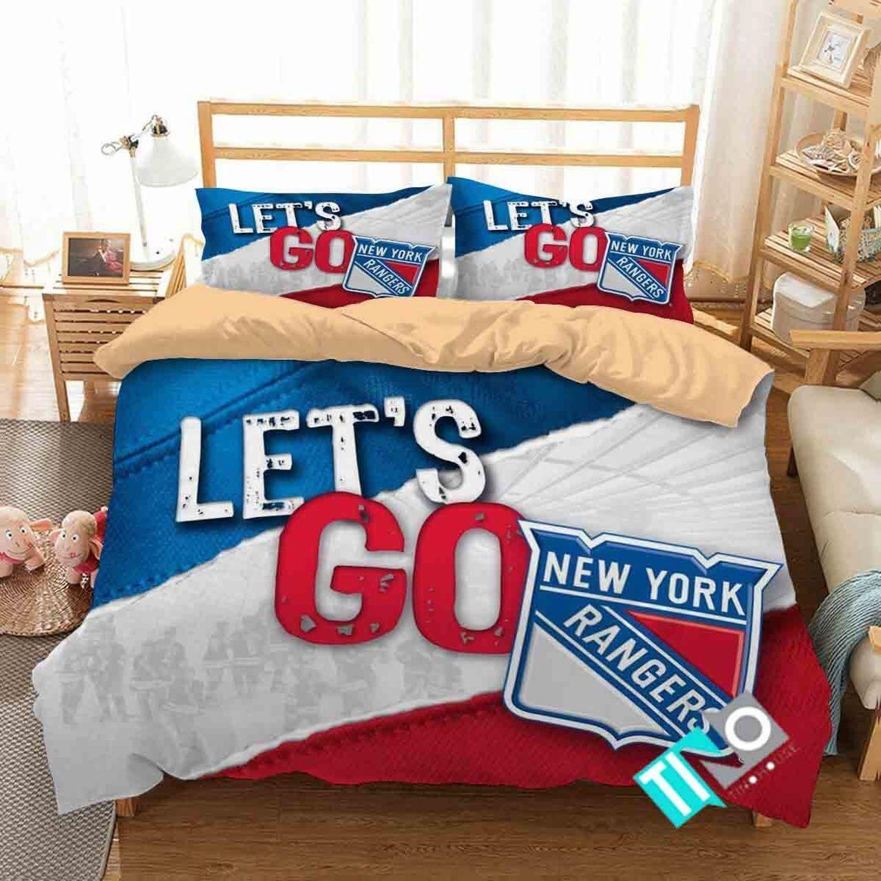 Nhl New York Rangers 1 Logo 3d Duvet Cover Bedding