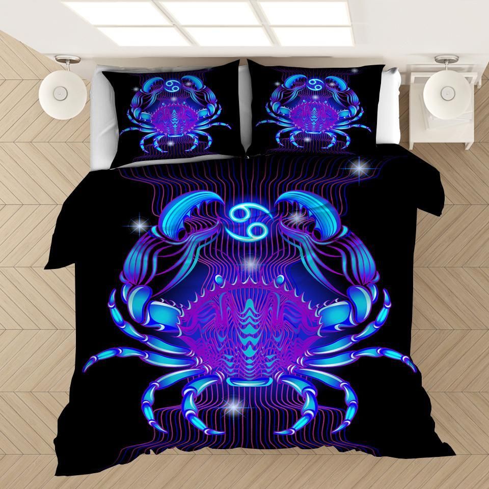 Twelve Constellations Cancer 4 Duvet Cover Pillowcase Bedding Sets Home