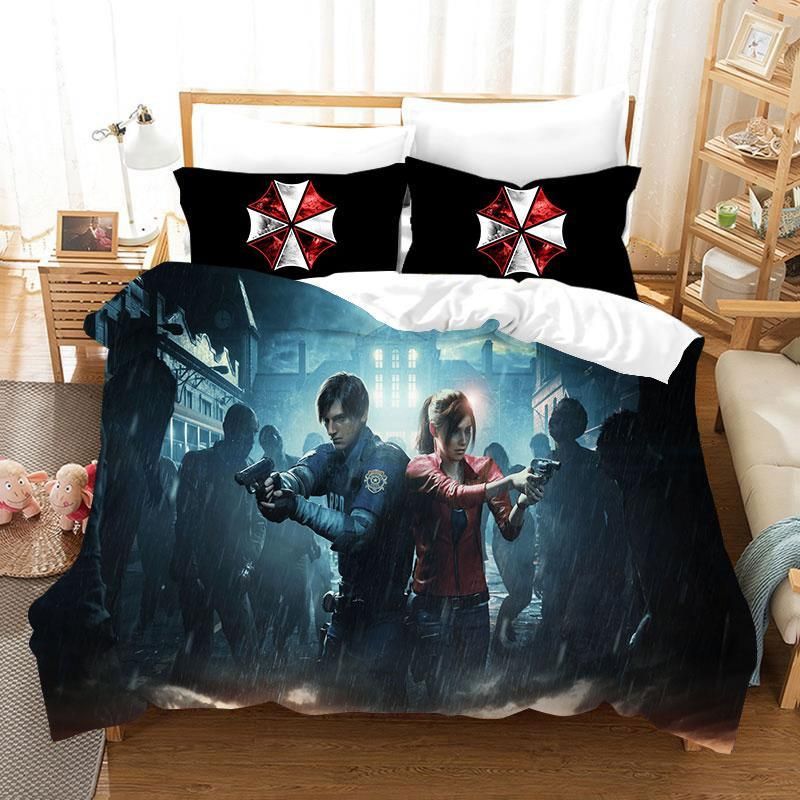 Resident Evil 4 Duvet Cover Pillowcase Bedding Sets Home Bedroom