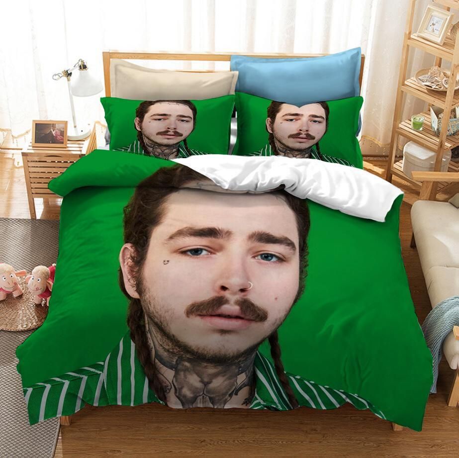 Post Malone 5 Duvet Cover Pillowcase Bedding Sets Home Bedroom