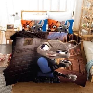 Zootopia Zootropolis Judy Hopps 2 Duvet Cover Pillowcase Bedding Sets