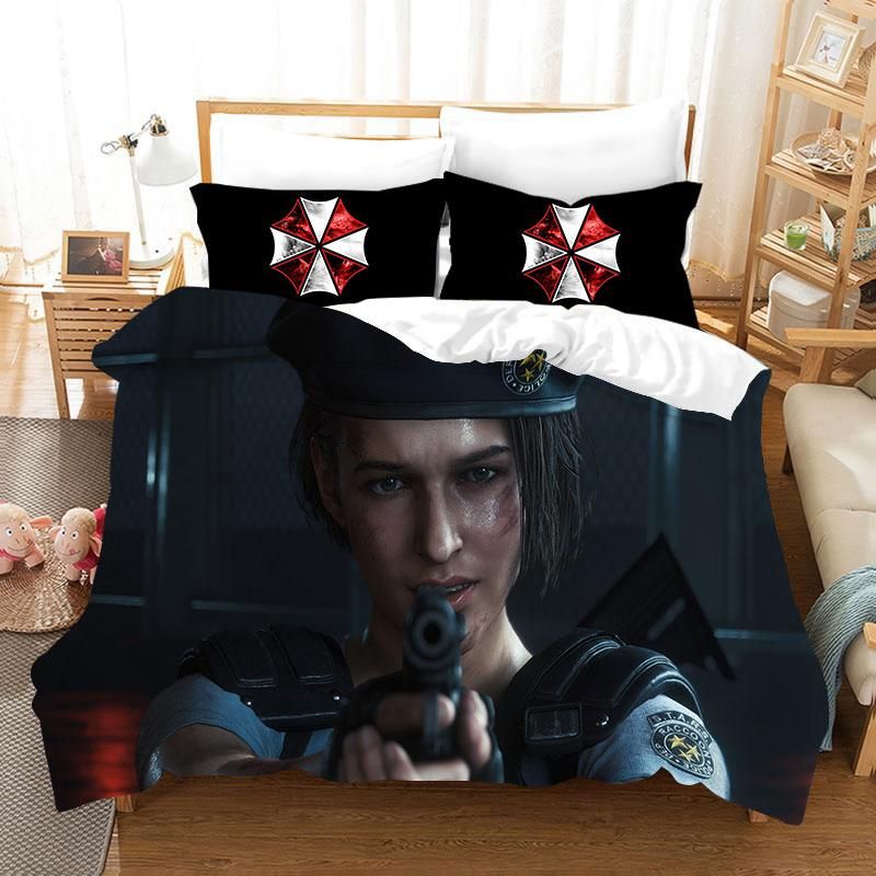 Resident Evil 3 Duvet Cover Quilt Cover Pillowcase Bedding Sets